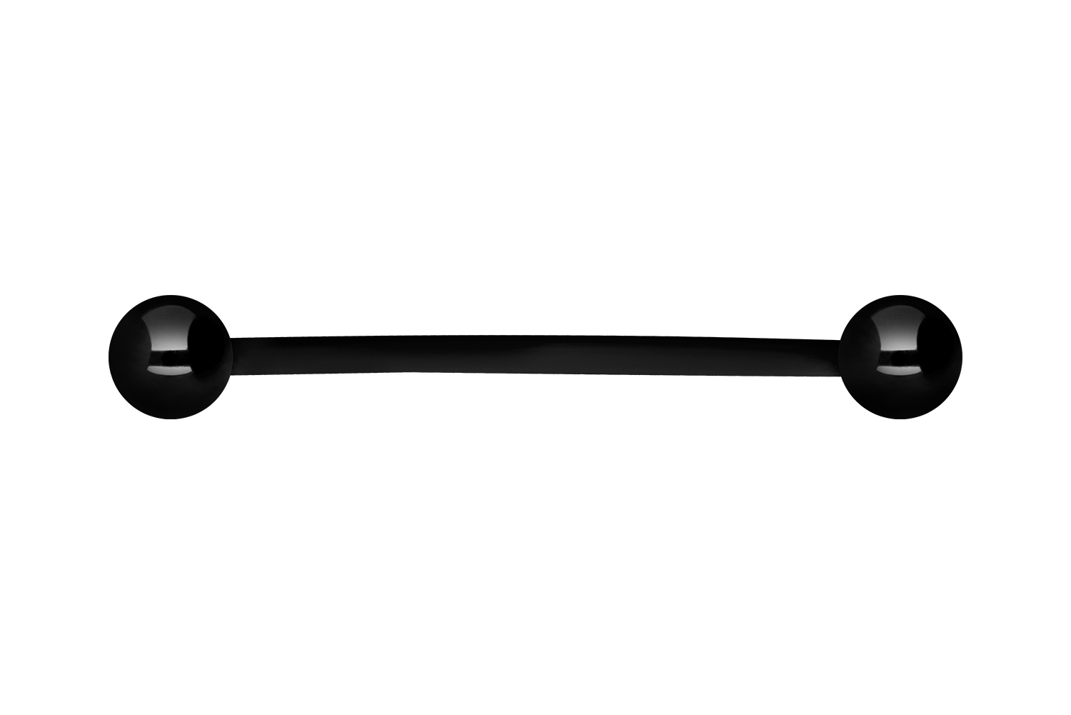 PTFE Barbell Piercing 1,6 x 24 mm + Titan-Kugeln